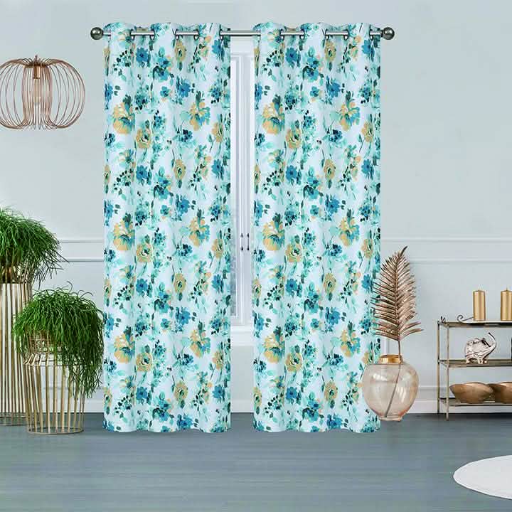 2-Pack: Printed Triple Weave Blackout Panels with 6 Grommets Furniture & Decor Yellow - DailySale