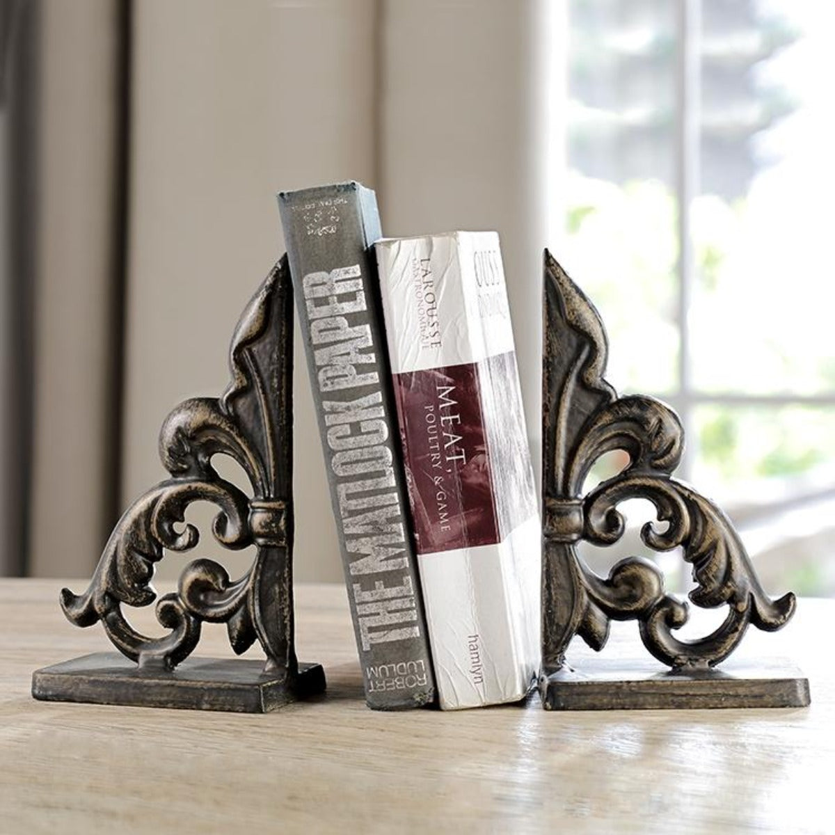 Fleur de Lis Bookends (Pair)