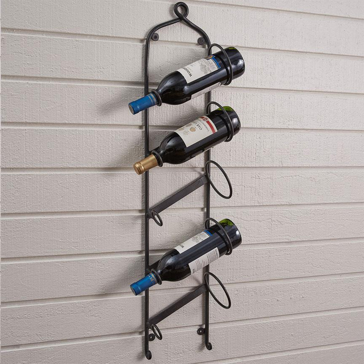 Forged Hanging Wine Rack