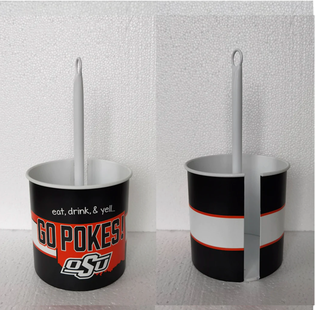 Oklahoma State Metal Paper Towel Holder