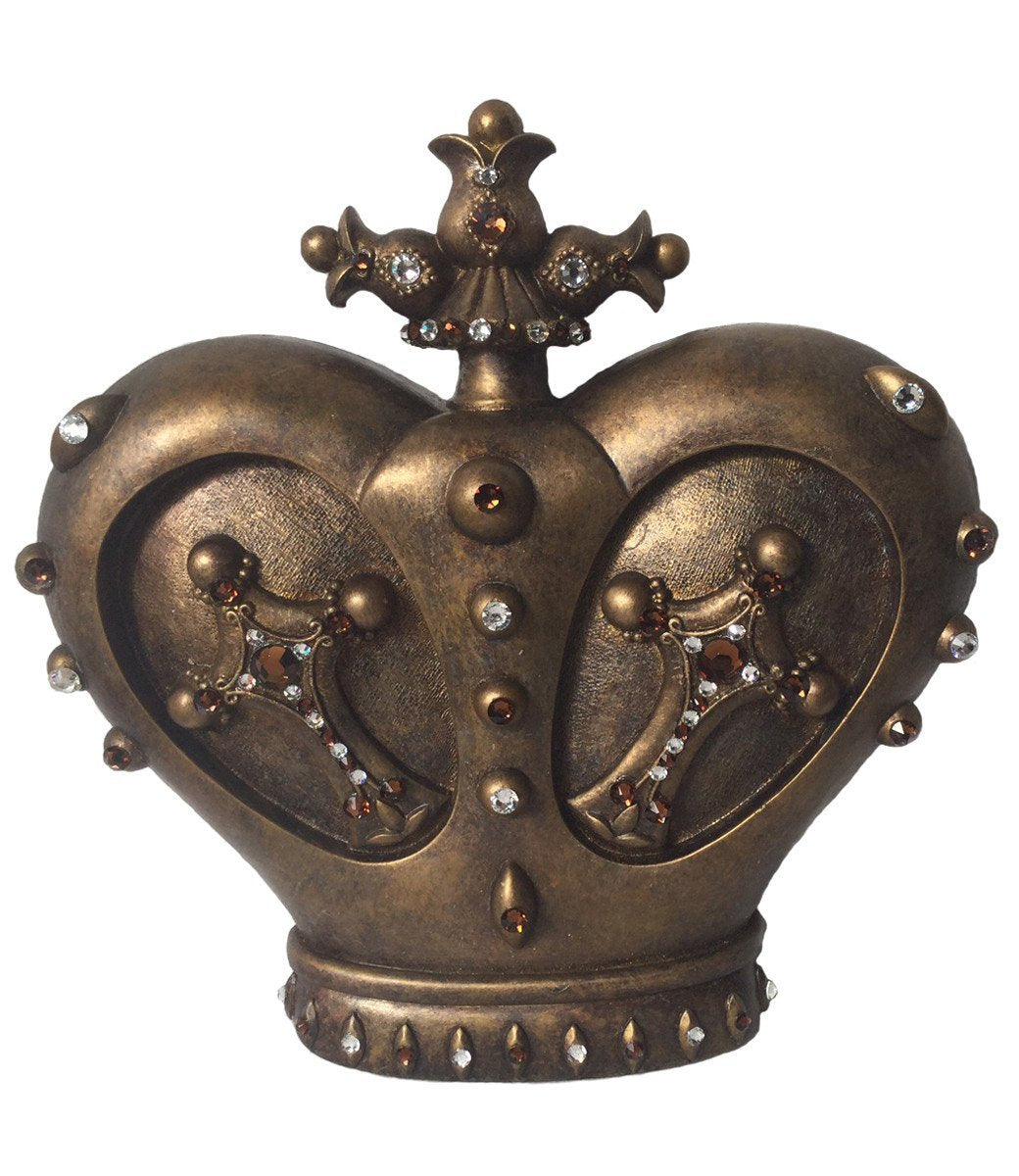 Jeweled Wall Crown with Crystals Majesty 9.5"x 9.5"