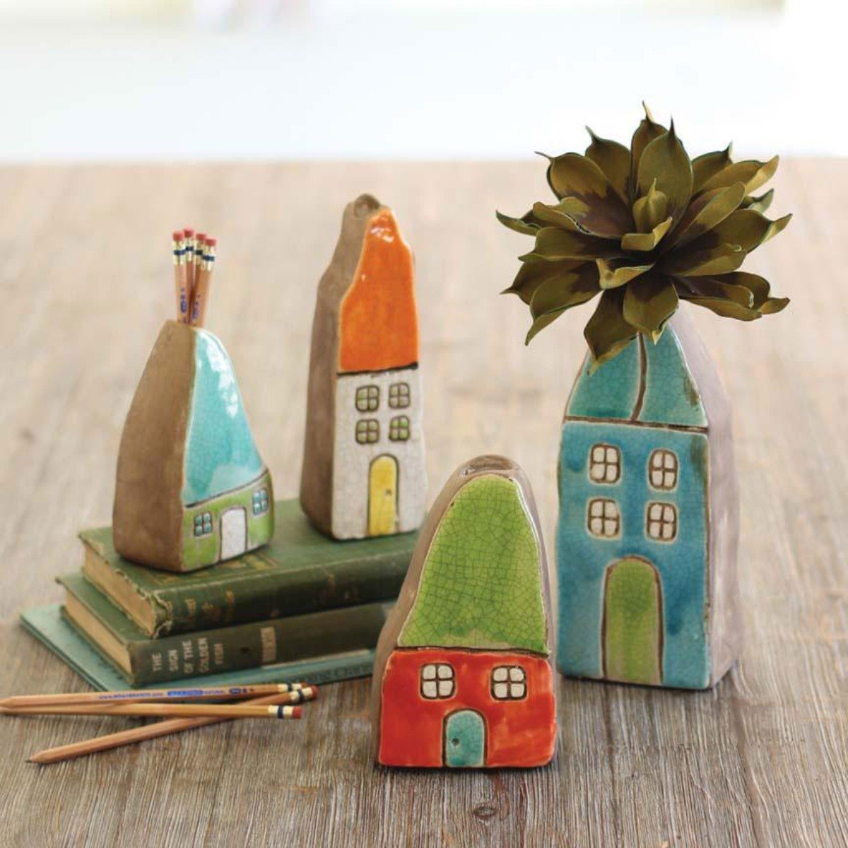 Ceramic House Vases (Set-4)