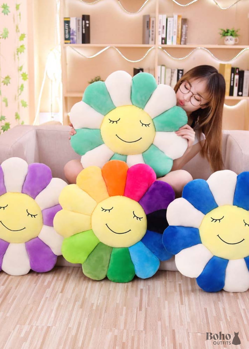 Flower Shaped Pillow - 55CM - Decor