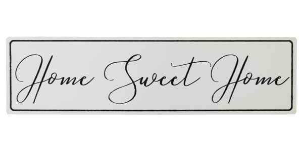 Ganz Black & White Script Home Sweet Home Sign