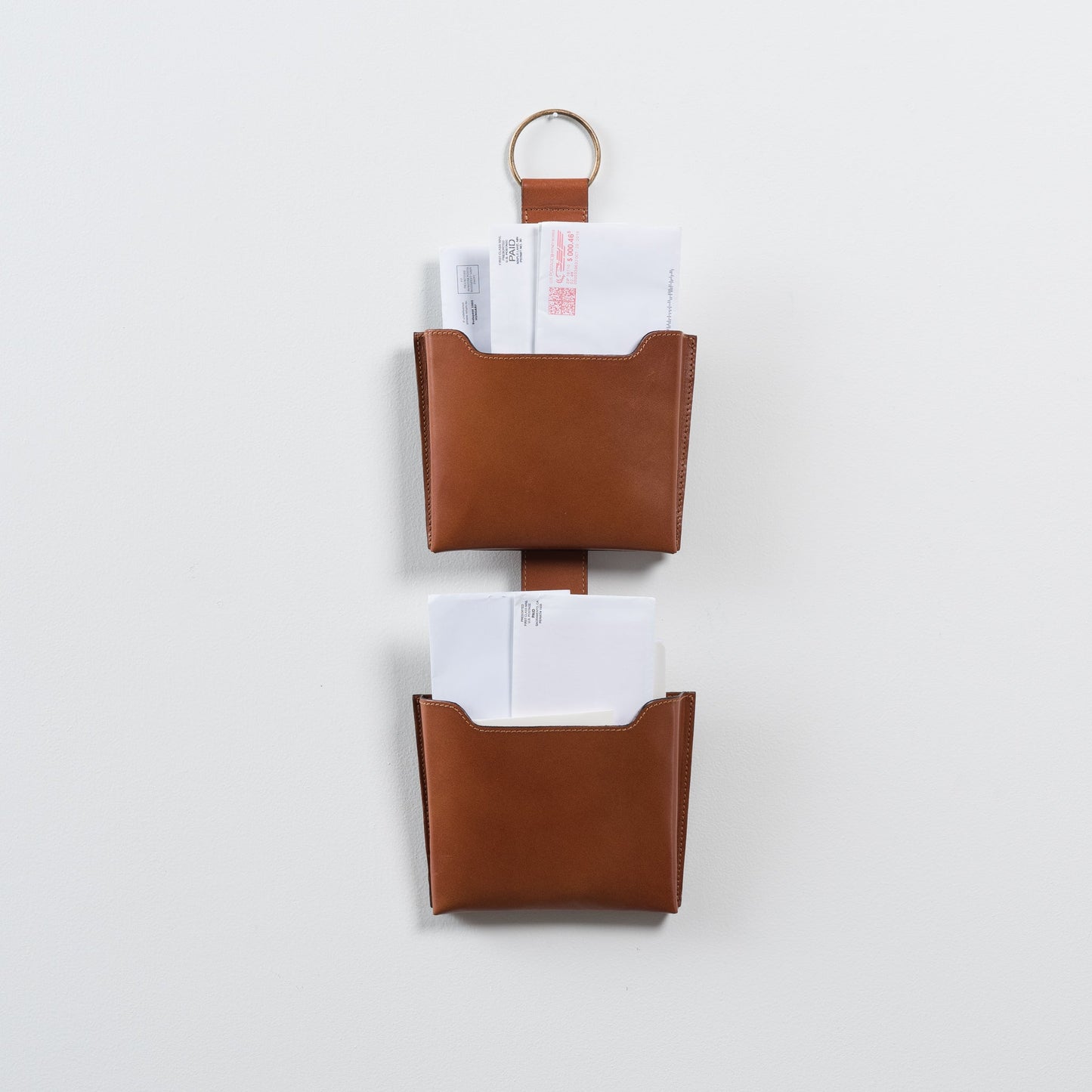small leather wall pocket organizer