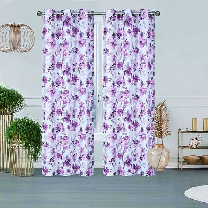 2-Pack: Printed Triple Weave Blackout Panels with 6 Grommets Furniture & Decor Blush - DailySale