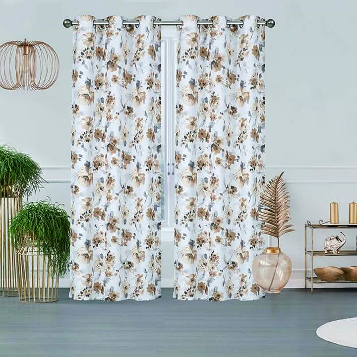 2-Pack: Printed Triple Weave Blackout Panels with 6 Grommets Furniture & Decor Gold - DailySale