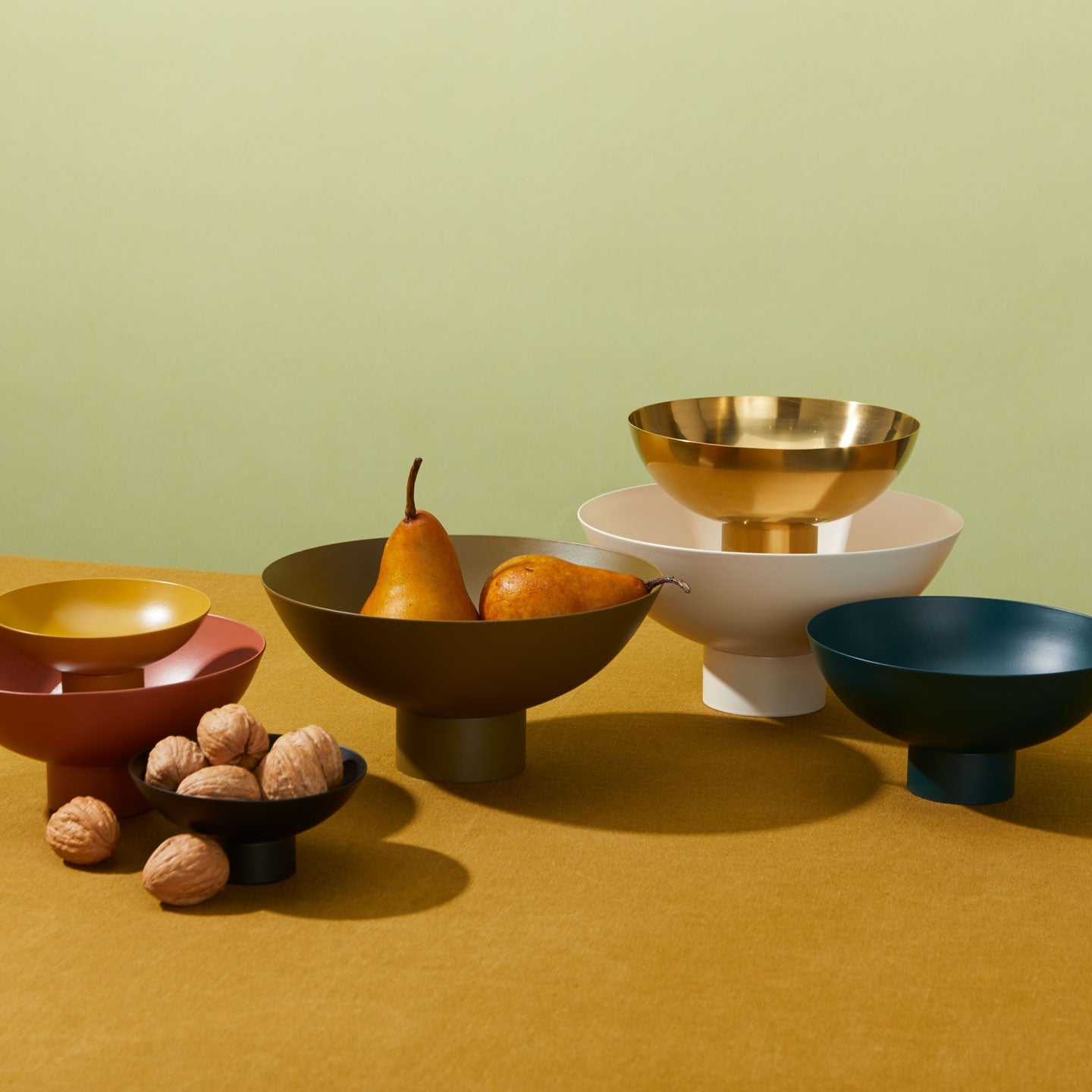 Essential Footed Bowl - Olive
