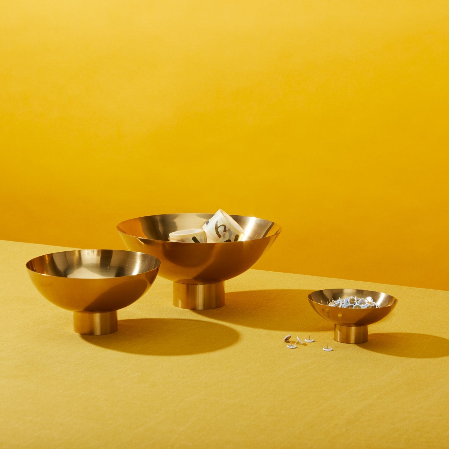 Essential Footed Bowl - Brass