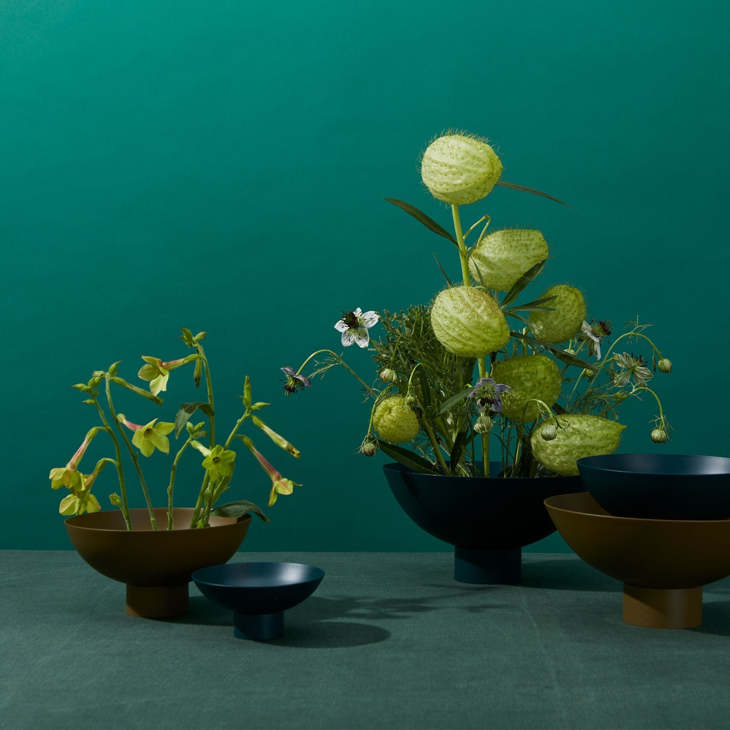 Essential Footed Bowl - Peacock