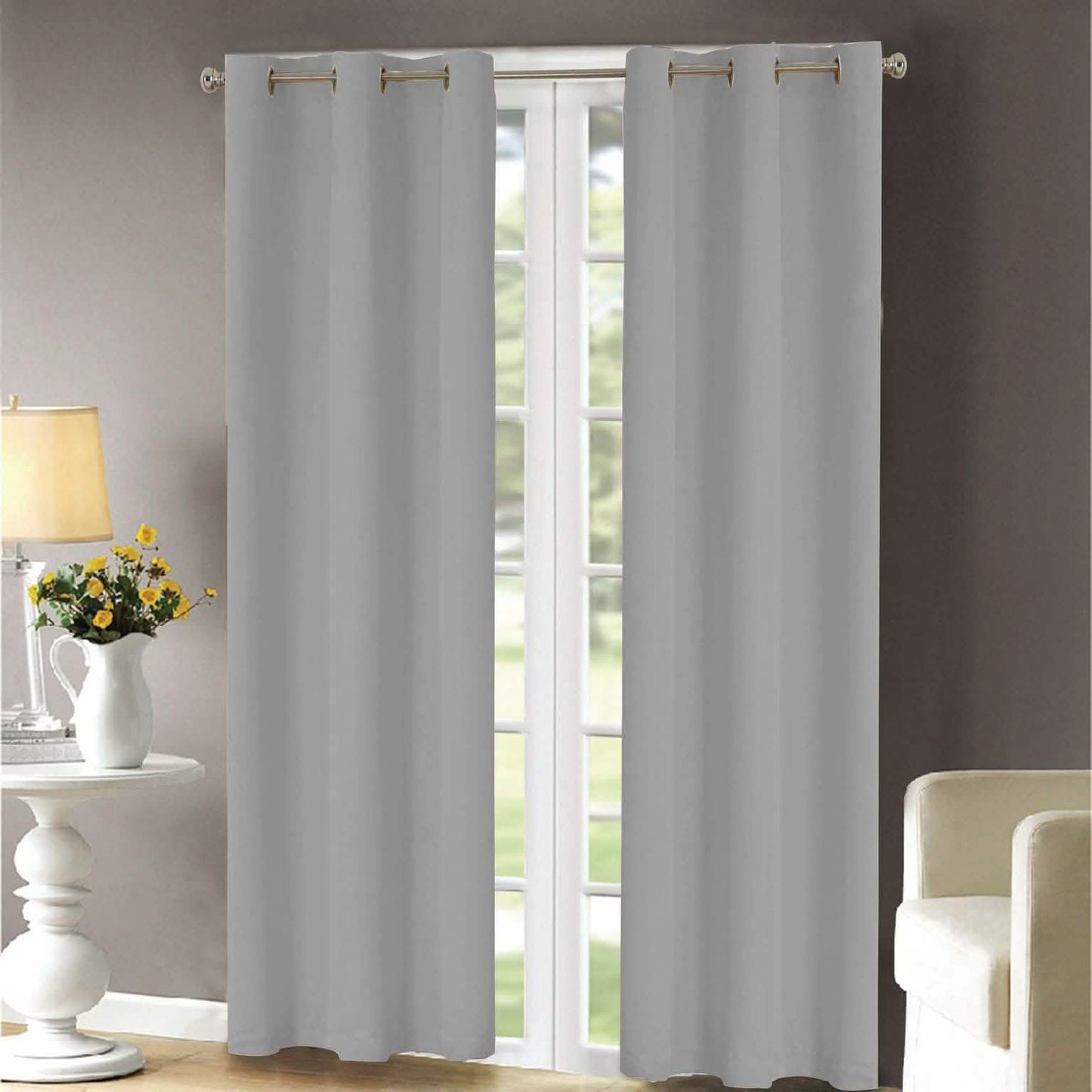 76 X 84 Double-Panel Blackout Panel Pair Lighting & Decor Light Gray - DailySale