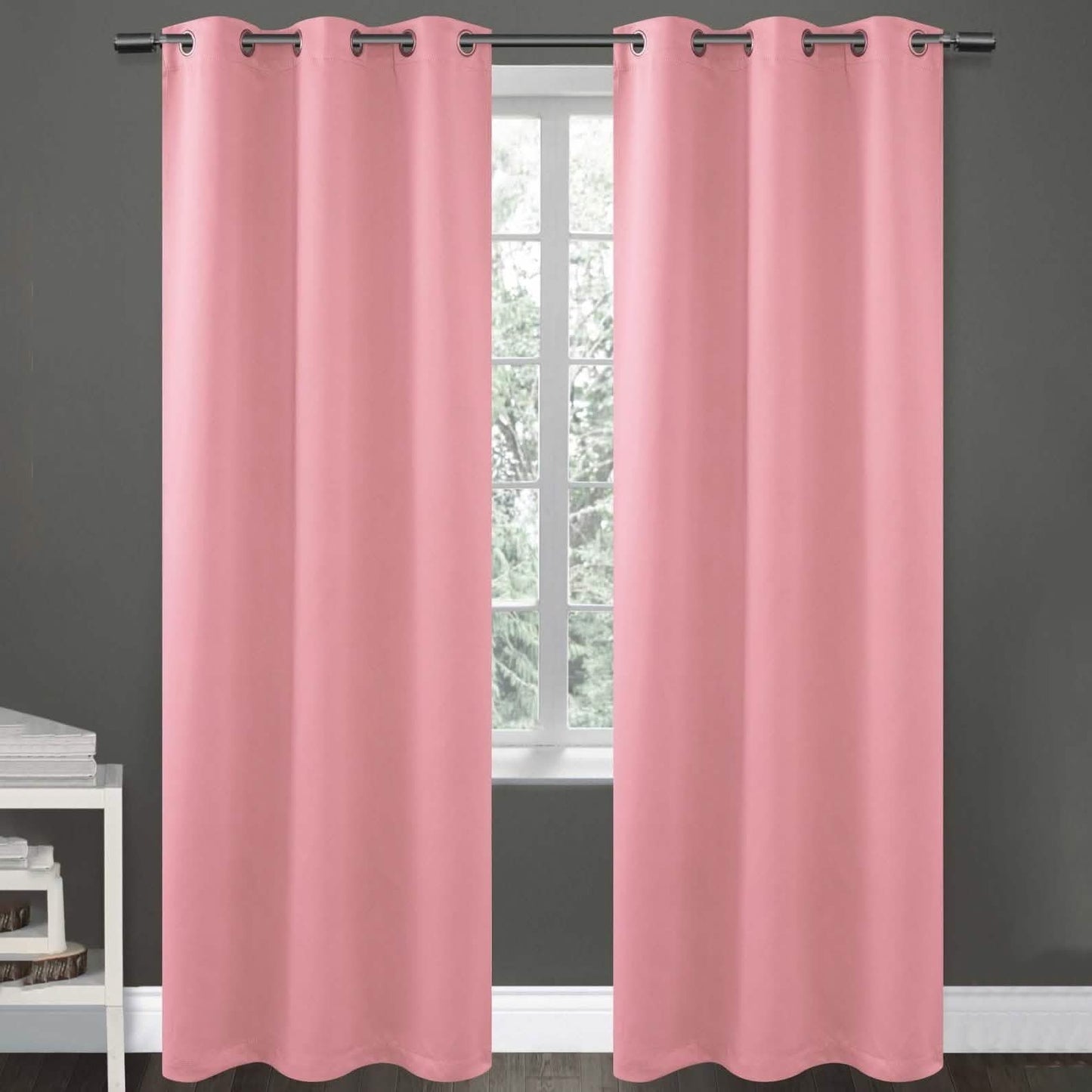 76 X 84 Double-Panel Blackout Panel Pair Lighting & Decor Pink - DailySale