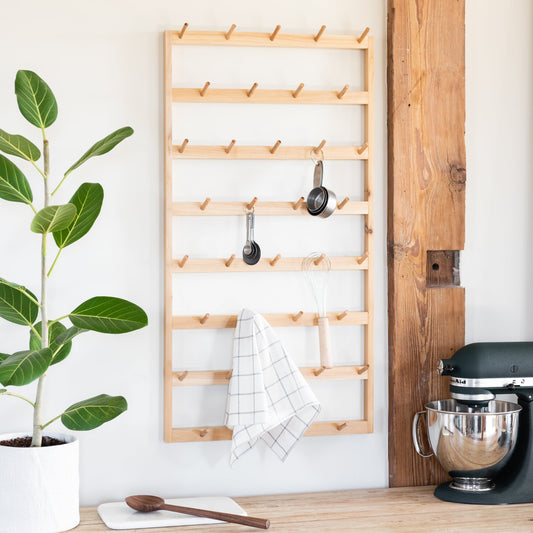 Wooden Mug Rack