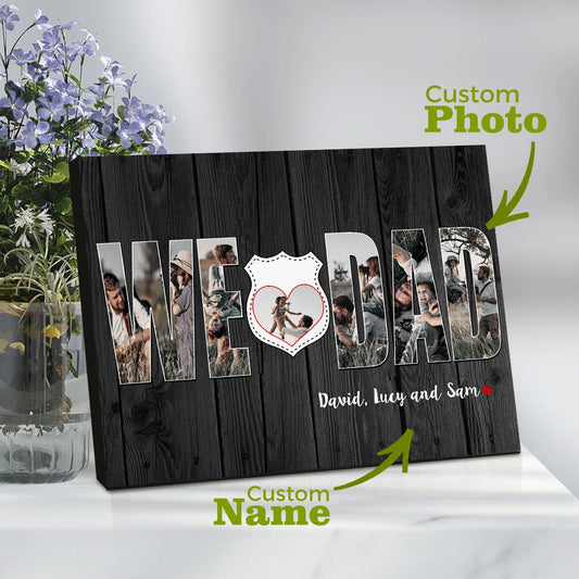 Custom Home Wall Decor Father's Day Canvas Gift For Father from My Dearest Dad Canvas Gift for Father's Day