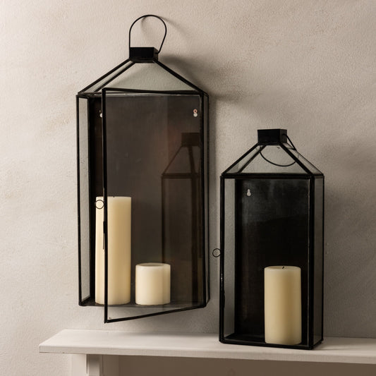 Dawn Antique Black Wall Lantern