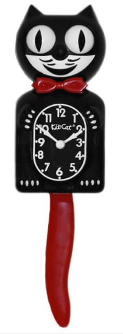 Crimson Royale Kit Cat Clock