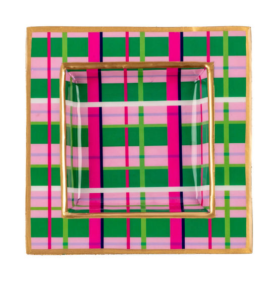 Mad Plaid Enameled Smidge Tray