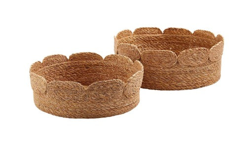 Woven Scallop Baskets