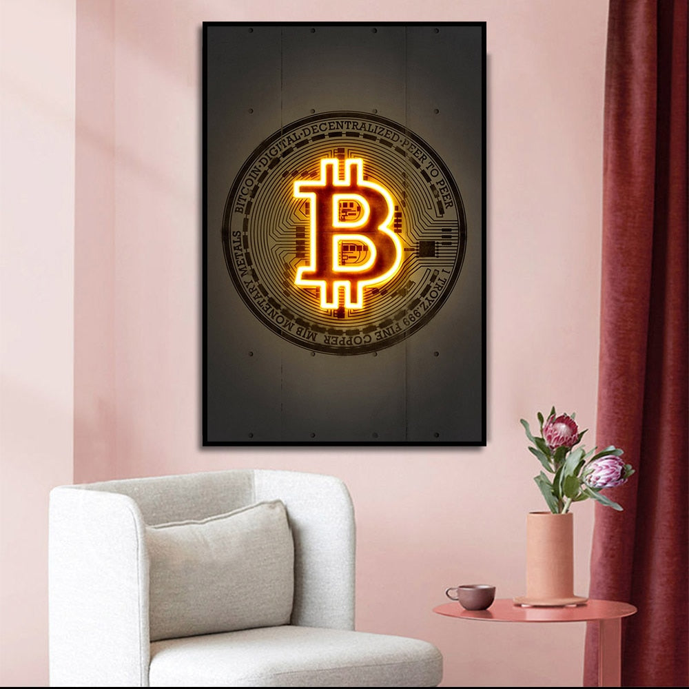 Frameless Bitcoin Print