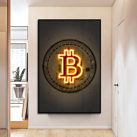 Frameless Bitcoin Print - iSmart Home Gadgets Limited
