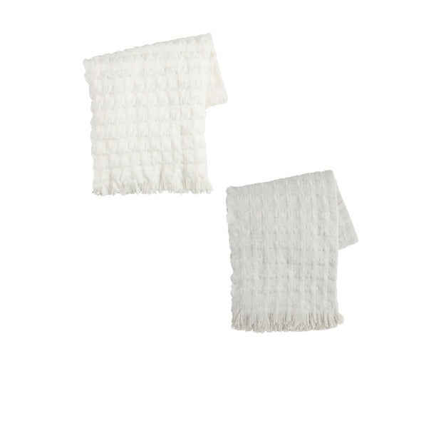 Woven Waffle Throw Blanket