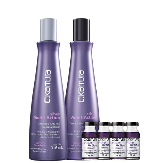 C.Kamura Silver Violet Action Matizadora Trio Kit (3 Products)