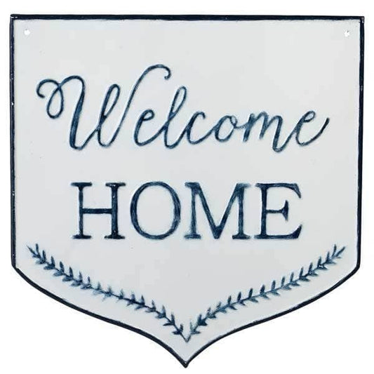 Ganz Blue and White Welcome Home