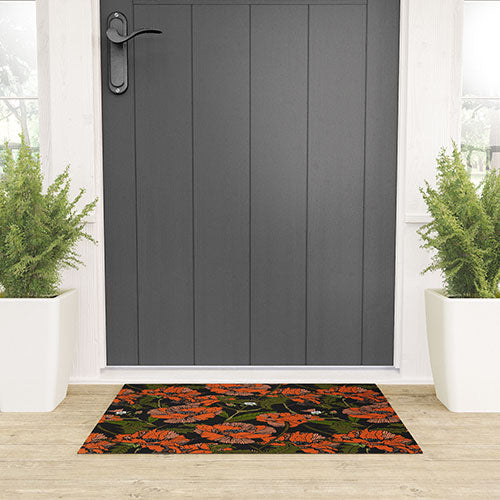 Autumn Poppies Welcome Mat (DS) DD