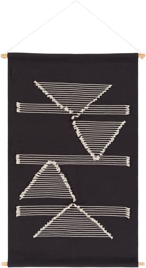 Crux Black Cream Wall Hangings - 36x24