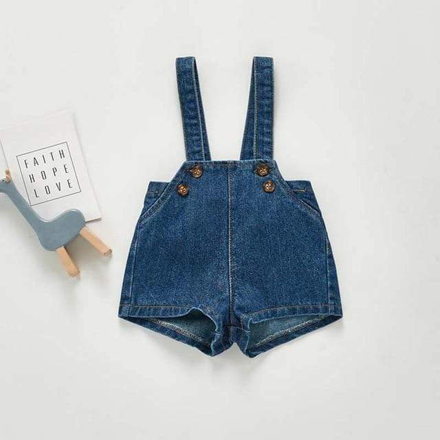 Girl's Clothing blue 203K04 / 12M Denim Bodysuits Kids Jumpsuit