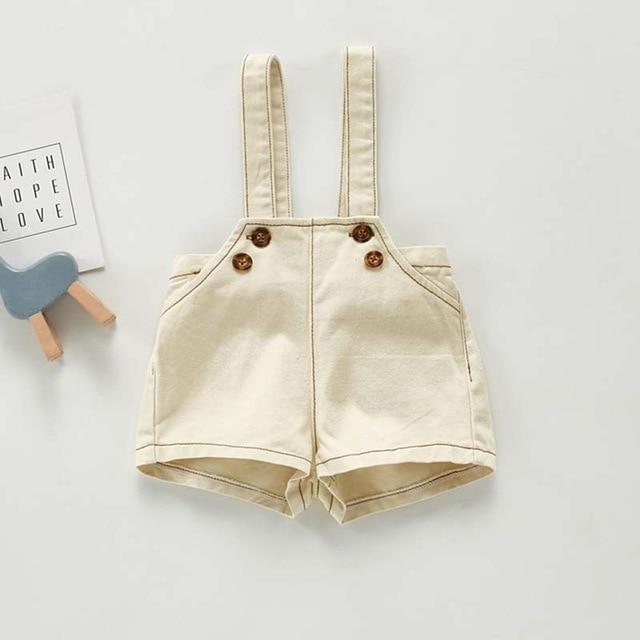 Girl's Clothing beige 203K04 / 24M Denim Bodysuits Kids Jumpsuit