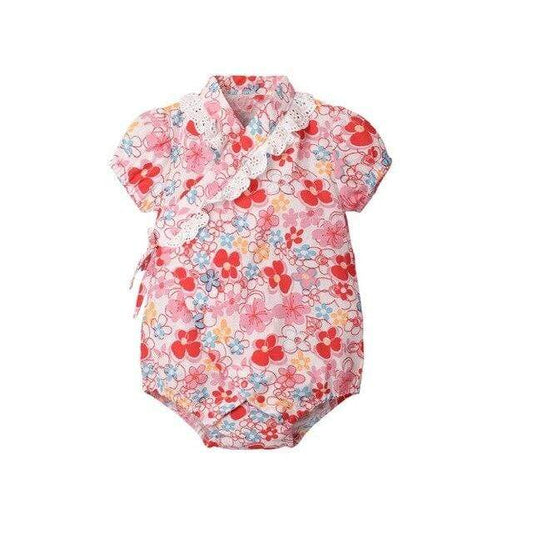 Girl's Clothing A / 6M Kimono Floral Outfit