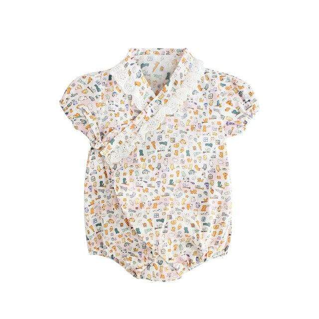 Girl's Clothing E / 6M Kimono Floral Outfit