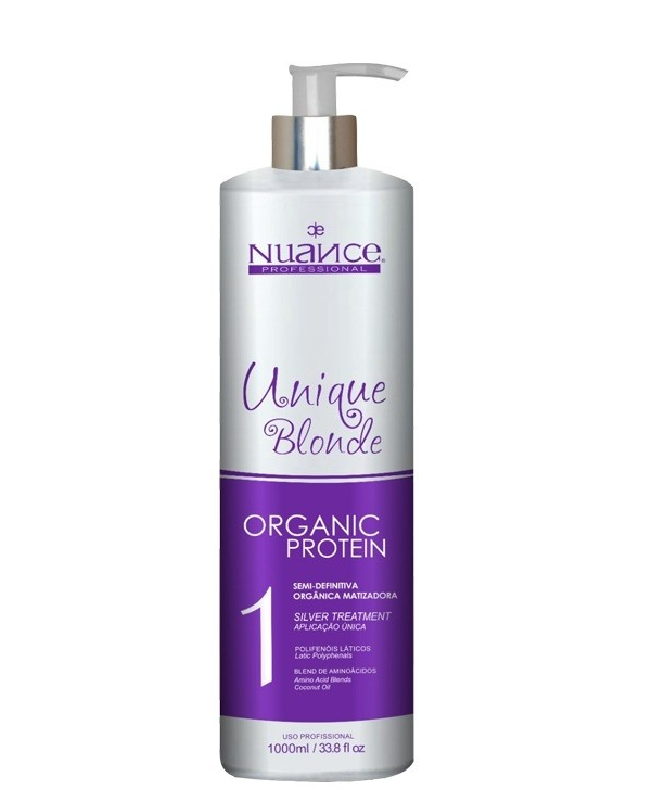Hair Treatment Unique Liss Blonde Organic Protein Semi Definitive 1L - Nuance