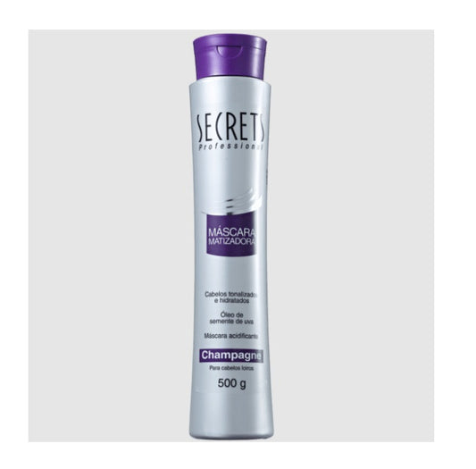 Champagne Grape Seed Oil Blond Hair Neutralizing Tinting Mask 500g - Secrets